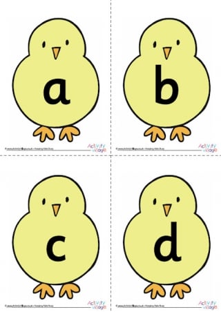 Chick Alphabet Posters