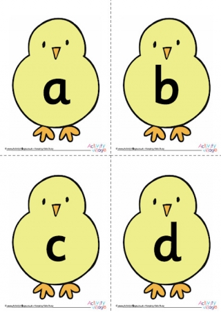 Chick Alphabet Posters