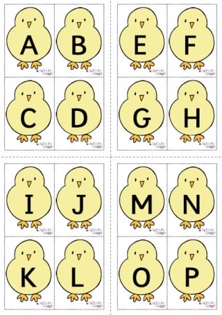 Chick Alphabet Cards