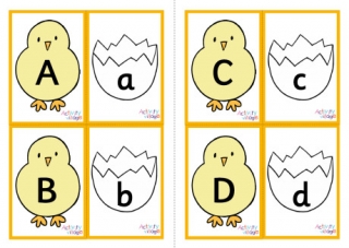 Chick Alphabet Matching Cards