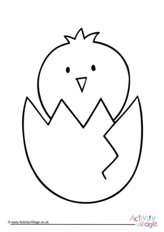 Chick Colouring Page 4