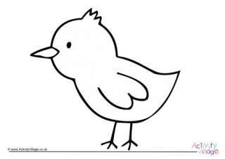 Chick Colouring Page 5