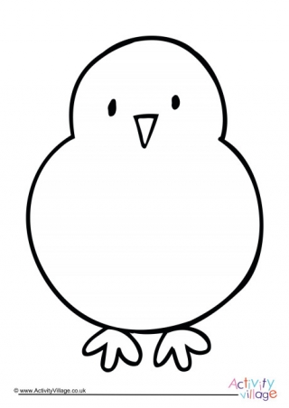Chick Colouring Page 6