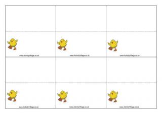 Chick Place Cards