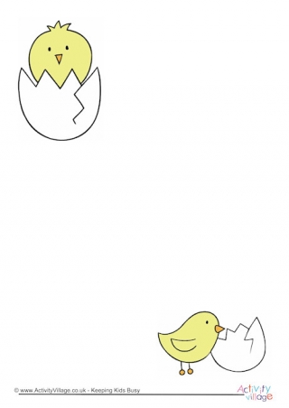 Chicks Writing Paper 3