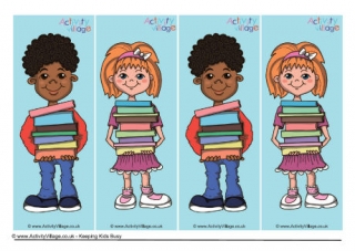 Children with Books Bookmarks