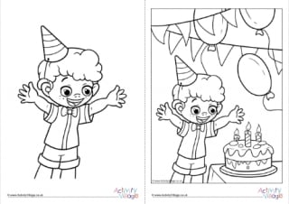 Children With Disabilities Colouring Page 12