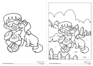 Children With Disabilities Colouring Page 18