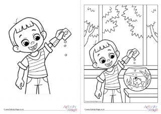 Children With Disabilities Colouring Page 19