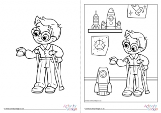 Children With Disabilities Colouring Page 26