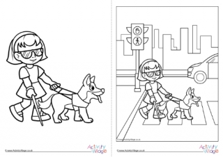 Children With Disabilities Colouring Page 28
