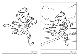 Children With Disabilities Colouring Page 3