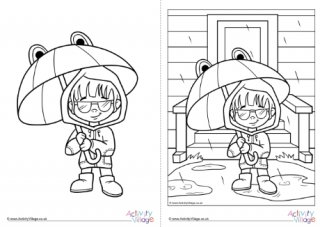 Children With Disabilities Colouring Page 6