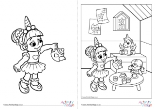 Children With Disabilities Colouring Page 8