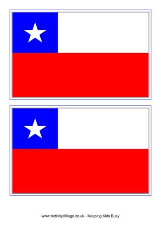 Chile Flag Printable
