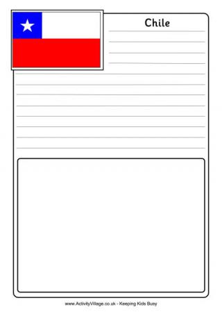 Chile Notebooking Page
