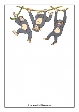 Chimpanzee Writing Paper 2