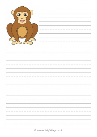 Chimpanzee Writing Paper
