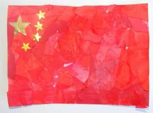 Chinese Flag Collage