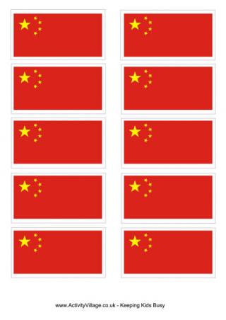 China Flag Printable