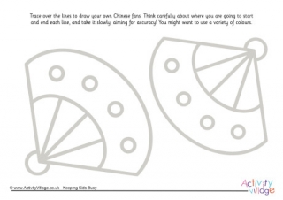Chinese Fans Pencil Control