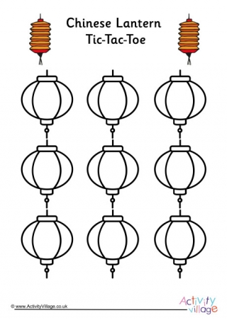 Chinese Lantern Tic Tac Toe