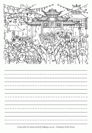 Chinese New Year Celebration Story Paper