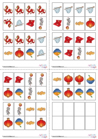 Chinese New Year Dominoes