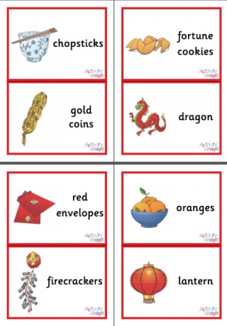 Chinese New Year Flashcards - Large