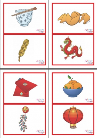 Chinese New Year Picture Word Cards