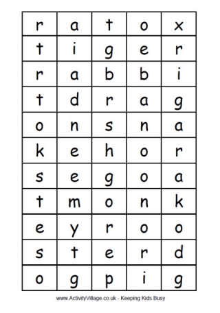 Chinese zodiac anagram challenge