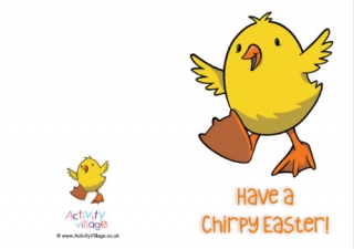 Chirpy Easter Card