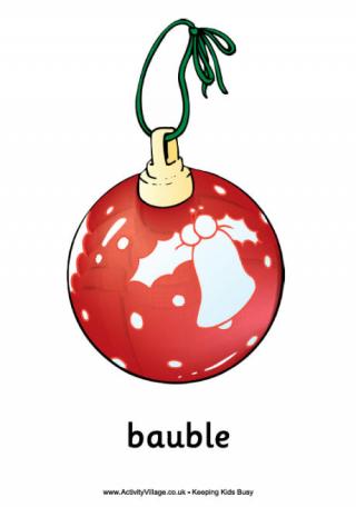 Christmas Bauble Poster