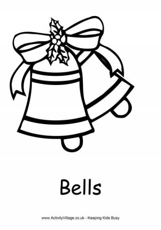 Christmas Bells Colouring Page 2
