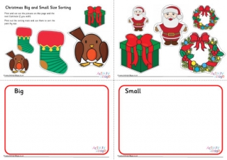 Christmas Big And Small Size Sorting
