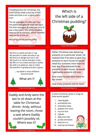 Christmas Brain Teaser Challenges 3
