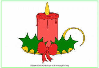 Christmas Candle Poster 2