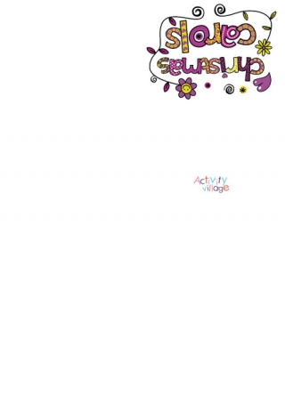 Christmas Carols Booklet