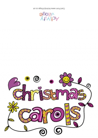 Christmas Carols Card