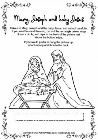 Christmas Characters - Mary, Joseph and Jesus