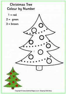 Printables Christmas Worksheets For Kids more christmas activities colour by number