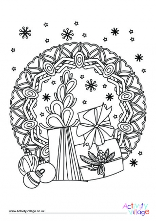 Christmas Colouring Design 11