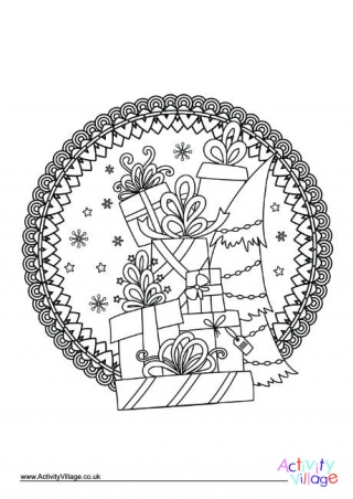 Christmas Colouring Design 12