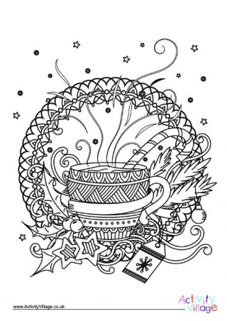 Christmas Colouring Design 5