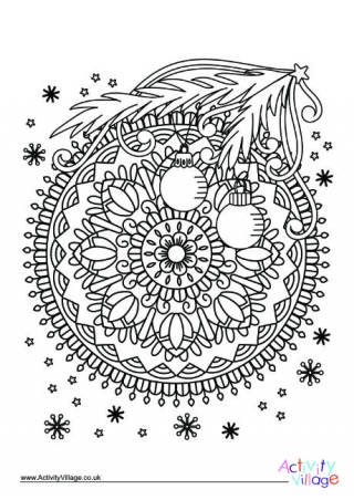 Christmas Colouring Design 6