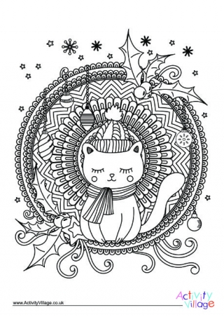 Christmas Colouring Design 7