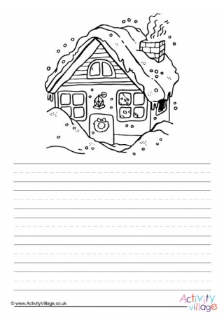 Christmas Cottage Story Paper
