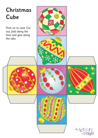 Christmas Cube Printable Craft