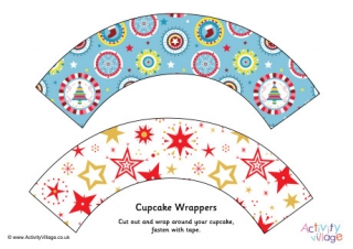 Christmas Cupcake Wrappers 1
