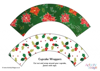 Christmas Cupcake Wrappers 2